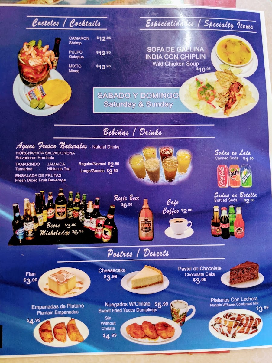 San Salvador Restaurant #1 Menu - Image 5