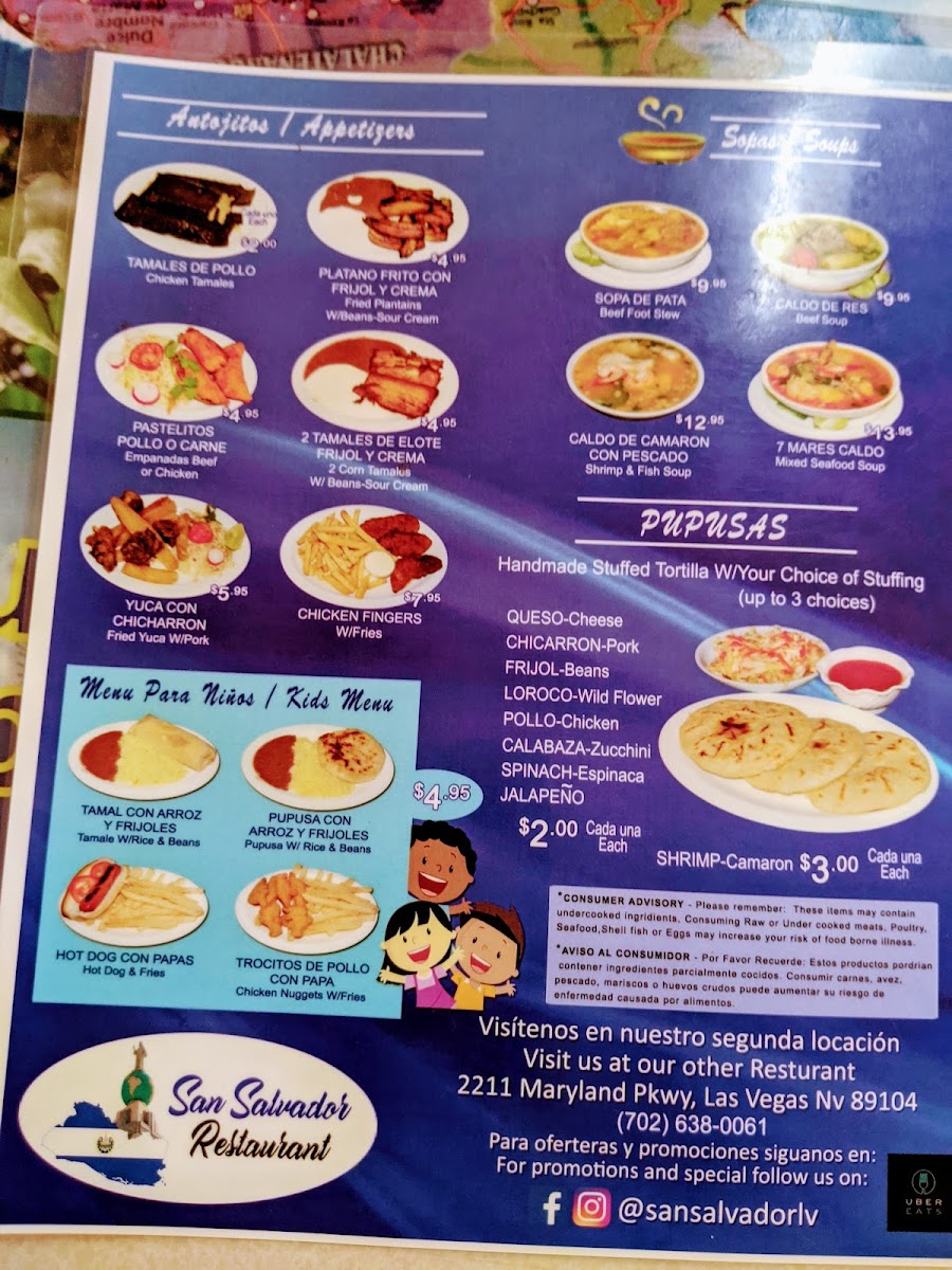 San Salvador Restaurant #1 Menu - Image 6